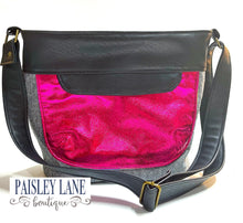 Load image into Gallery viewer, Custom Front Flap Handbag with Crossbody Strap
