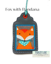 Load image into Gallery viewer, Fox with Bandana Bookmark
